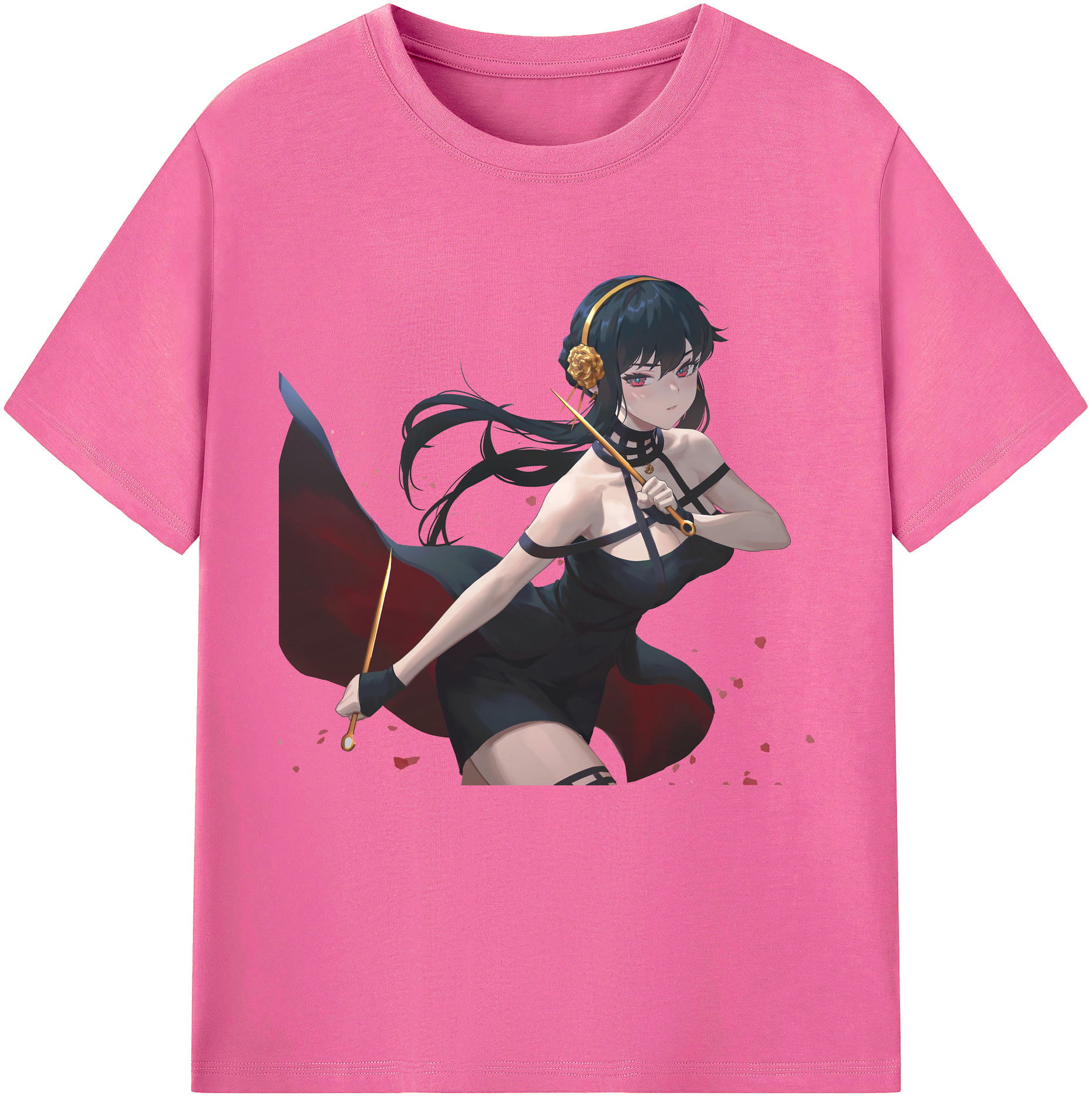 （画像用） SPY×FAMILY间谍家家酒 レディースカジュアルプリントTシャツ（綿100％）